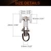 MroMax Curtain Track Rollers Plastic Twin Wheeled Carriers Drapery Rail Sliding Glider for Windows Shower Curtain Tracks 0.41" Dia, 10 Pcs view 2