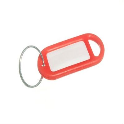 10 x Key Ring and Identity Card TAG RED