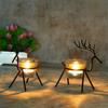 Webelkart Iron Christmas Reindeer Tealight Holder for Christmas Decorations (Pack of 2) view 1