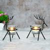 Webelkart Iron Christmas Reindeer Tealight Holder for Christmas Decorations (Pack of 2) view 2