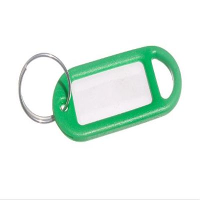 10 x Key Ring and Identity Card TAG Green