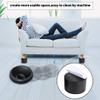 Ezprotekt 2 Inch Bed and Furniture Risers, 4 Pack Sofa Table Couch Dresser Riser and Lifts up to 5,000 LBs - Protect Floors Wont Scratch Wood and Carpet Surface Anti Slip Bottom (Round, Black) view 4