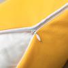 Phantoscope Pack of 2 Outdoor Waterproof Solid Throw Decorative Pillow Cover Decorative Square Outdoor Pillows Cushion Case Patio Pillows for Couch Tent (20''x20'', Yellow) view 3
