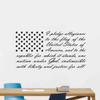 Kellysdesigns Pledge of Allegiance Wall Decal USA Patriotic Vinyl Sticker United States of America Flag Decal Quotes Office Poster USA Sign Gifts Office Wall Decor Family Wall Art Office Mural 1046 view 1