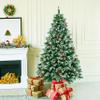 HOLIDAY STUFF Super Full Frosted Pine Christmas Tree Decorated with Natural Pine Cones (5ft Unlit) view 2