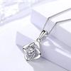 Bansriracha 925 Sterling Silver Necklaces & Pendants Cubic Zirconia Wedding Necklace Silver Jewelry Gift for Wife view 1