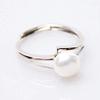 Bansriracha Pearl Ring White Color Bride Wedding Engagement Jewelry for Women Ladies Antique Silver Color Love Gifts Simple view 4
