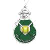 Softball Merry Christmas Silver Ornament Gift Choose Snowman Snowflake Bulb (Snowman) view 1