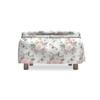 Lunarable Shabby Flora Ottoman Cover, Spring Flora and Fauna, 2 Piece Slipcover Set with Ruffle Skirt for Square Round Cube Footstool Decorative Home Accent, Standard Size, Pale Pink view 2