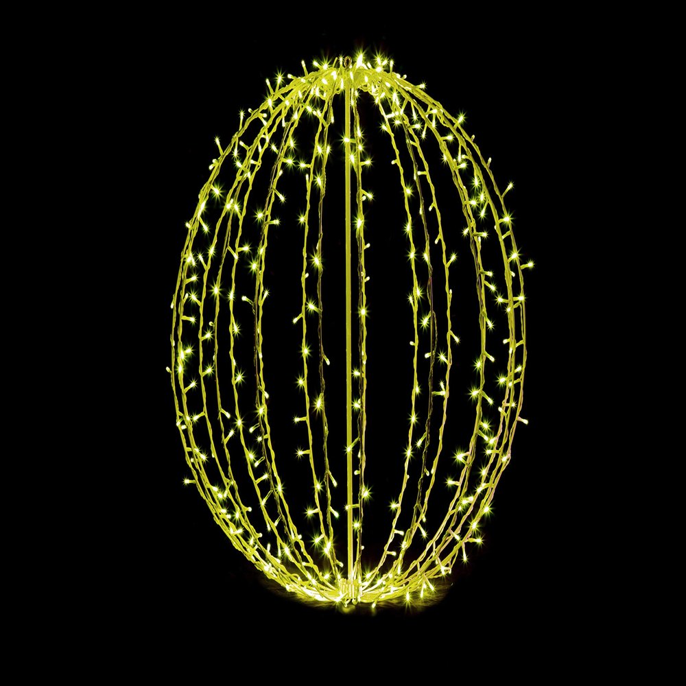 Queens of Christmas LED Sphere, 32", Yellow