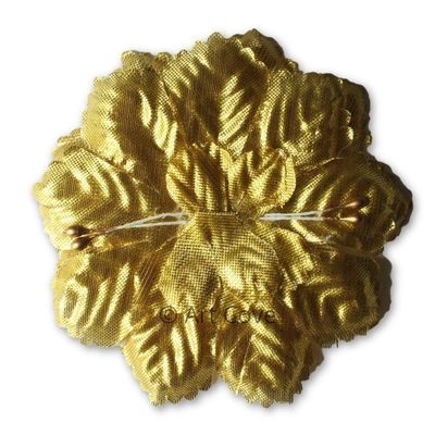 Capia Flowers Flat Carnation Capia Base for Corsages Bulk Wholesale 144 Pieces 20+ Colors Available (Gold)