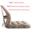 ALIBO Low Back Pain Relief Lumbar Support and Anti Slip Bottom Chair Cushions Nonslip Car Seat Pads Adjustable Strap Lumbar Pillow for Office,Dinning Room,Wicker,Lounge,Auto Car Seats,Sofa,Wheelchair view 2