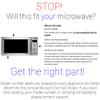 Supplying Demand 6930W1A003X 6930W1A002F Microwave Thermal Fuse Thermostat Replacement Model Specific Not Universal view 2