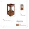 Lifesong Milestones Funeral Keepsake Cremation Urn for Human Ashes Memorial Lantern - Sympathy Solid Cherry Wooden Candle Holder - 6.5 x 6.5 x 13 (Until We Meet) view 2