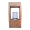 Lifesong Milestones Funeral Keepsake Cremation Urn for Human Ashes Memorial Lantern - Sympathy Solid Cherry Wooden Candle Holder - 6.5 x 6.5 x 13 (Until We Meet) view 4