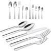 65 Piece Silverware Flatware Cutlery Set, Stainless Steel Fork Spoon Knife Sets for 12, Dishwasher Safe,Ergonomic Design Size and Weight view 1