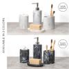 ZCCZ Bathroom Accessory Set, 4 Pcs Marble Look Bathroom Vanity Countertop Bathroom Dcor Sets Accessories with Soap Dispenser, Toothbrush Holder Set, Tumbler, Soap Dish view 3