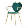 Comfortable Chair Nordic Makeup Chair Metal Legs,Ergonomically Designed Coffee Side Chair,Flannelette Fabric Upholstered Lounge Dining Chair,for Office/Reception/Living Room/Patio/Terrace/Kitchen Le view 1