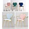 Comfortable Chair Nordic Makeup Chair Metal Legs,Ergonomically Designed Coffee Side Chair,Flannelette Fabric Upholstered Lounge Dining Chair,for Office/Reception/Living Room/Patio/Terrace/Kitchen Le view 4