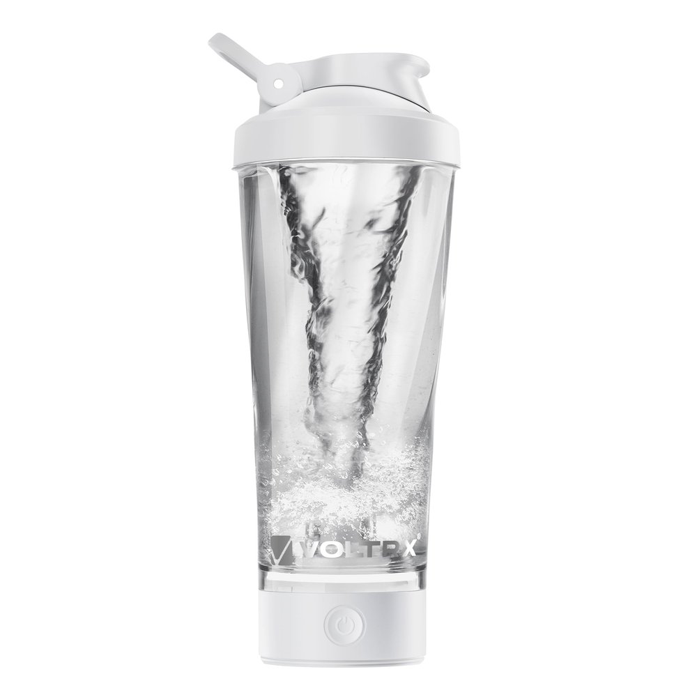 VOLTRX Premium Electric Protein Shaker Bottle, Made with Tritan - BPA Free - 24 oz Vortex Portable Mixer Cup/USB Rechargeable Shaker Cups for Protein Shakes