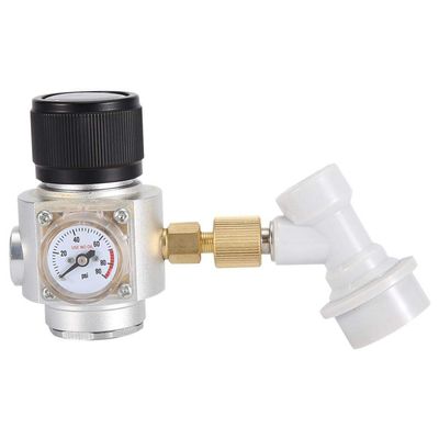 Bewinner Mini 0-90 PSI Aluminum CO2 Regulator for Homebrewing, Ball Lock Gas Disconnect Regulator Compatible with Draft Beer Keg Systems