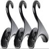 Bag-a-Vie Purse Hanger for Closet - Handbag Organizer Hooks for Hanging Bags & Purses, Protecting Bag Shape & Organizing Space (3 Hangers, Black Plastic) view 2