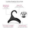 Bag-a-Vie Purse Hanger for Closet - Handbag Organizer Hooks for Hanging Bags & Purses, Protecting Bag Shape & Organizing Space (3 Hangers, Black Plastic) view 4