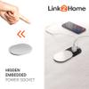 Link2Home Space Saver Grommet Socket with USB, 1 Power Outlet 15A, 1 USB Port 2.4A Fast Charge, Splash Resistant, and Stainless-Steel Finish view 4