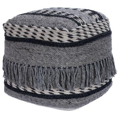 Butler Specialty Brynn Square Pouffe in Gray