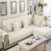 28x94inch Plush Furniture Protector Couch Slipcover Modern Luxury Sofa Loveseat Recliner Cover Machine Washable Cream White Faux Fur Anti Slip Sofa Slipcover Pet Dog Friendly One Piece view 2