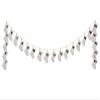 130" 24 Days of Christmas Stocking Garland Beige Red (Pack of 4) view 1
