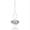 Arcadia Silk Plantation 25" Glass Laced Finial Table Top Silver Clear (Pack of 2) view 1