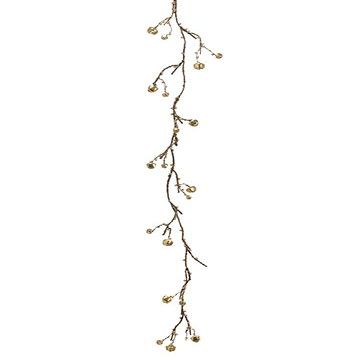 6' Jingle Bell Garland Gold (Pack of 6)