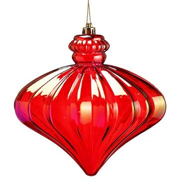 7" Iridescent Onion Ornament (pack of 6)