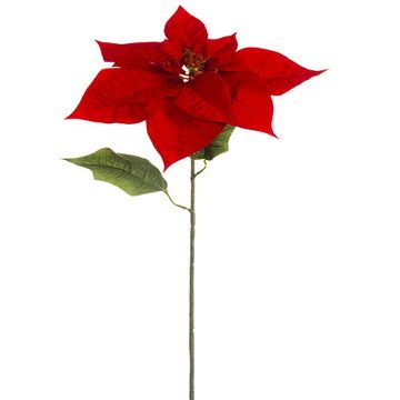 28" Nn Majestic Velvet Poinsettia Spray Red (pack of 12)