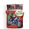 Kids 3D Bedding Set Christmas Santa Claus Print Twin King Duvet Cover Bedclothes with Pillowcase Full Queen Quilt Cover Home Textiles for Adults (US Queen) view 1