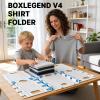 BoxLegend V4 Shirt Folding Board Enlarged and Widened Shirt Folder Folding Adults Laundry Tool Clothes Folder Laundry folders Folding Boards for tshirt, Sweater, Pants, Dresses, White view 2