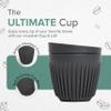 12oz HuskeeCup & Lid - Charcoal view 2