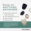 12oz HuskeeCup & Lid - Charcoal view 3
