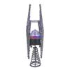 LED Lighted Silver Star Christmas Tree Topper with Rotating Multicolor Lights - 13" view 3