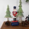 Northlight Nutcracker Drummer Animated and Musical Christmas Figure - 12" - Red and Navy view 2