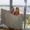 Mosobam Luxury Turkish Towels Set of 4 Bath Sheets 35X70 Seagrass Green 700 GSM Bamboo Viscose & Aegean Turkish Combed Cotton view 4