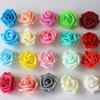 Acamifashion Colorful Fake Plants 100Pcs 7cm Foam Rose Artificial Flower Bouquet Wedding Party Bouquet DIY Decor - White view 2
