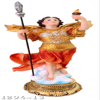 13-Inch Archangel Uriel Holy Figurine Religious Decoration Statue