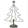 30" Metal Tree with Star and Light Bulb Gray (Pack of 2) view 1