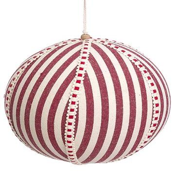 8" Stripe Ball Ornament (pack of 2)