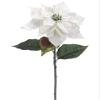 28" Glittered Velvet Poinsettia Spray (pack of 12) view 1