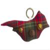 9" Plaid Cardinal Doorknob Hanger With Bells Red Green (pack of 6) view 1