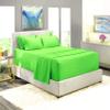 6 Piece Sheet Set 18" - 21" Extra Deep Pocket Fitted Sheet for High Mattress- 1000 Thread Count (Parrot Green Solid, Full XXL - 54" x 80") 100% Egyptian Cotton view 1