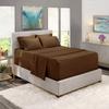 6 Piece Sheet Set 18" - 21" Extra Deep Pocket Fitted Sheet for High Mattress- 1000 Thread Count (Chocolate Solid,California Queen - 60" x 84") 100% Egyptian Cotton view 1